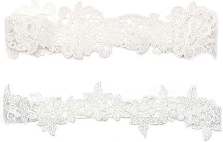 2Pcs Lace Garter Wedding Garters for Bride Flower Belt Design Bridal Garter Set