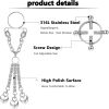 Fake Nipple Ring for Women Non-Piercing Dangle Nipple Rings Clip On Nipple Rings Nipple Clamp Stainless Faux Body Piercing Jewelry