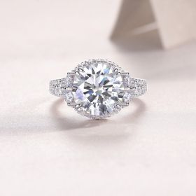 1Dance With Youth - A Fashionable And Luxurious Jewelry Accessory Set With 5-carat Moissan Diamond S925 Sterling Silver And Platinum-plated Diamo (Option: No5)