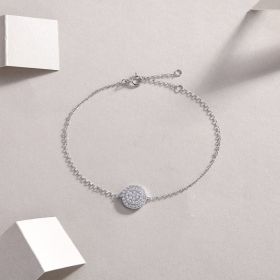 1Luxury Fashion Mossan Diamond S925 Silver Bracelet Prohibit Tk Sales (Option: Bracelet)