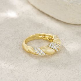 1Tengman - A Fashionable Jewelry Accessory Set With Moissanite S925 Sterling Silver And Gold-plated Diamond Prohibit Tk Sales (Option: No5)