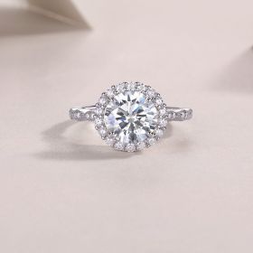1Starlight Shining - A Fashionable Jewelry Ring Set With 3-carat Moissanite S925 Sterling Silver And Platinum-plated Diamond Prohibit Tk Sales (Option: No5)