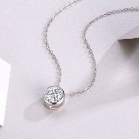 1Purity - A Fashionable And Luxurious Diamond Jewelry Pendant Set With 1-carat Moissan Diamond S925 Sterling Silver Prohibit Tk Sales (Option: 1carat)