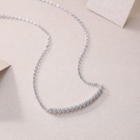 1Floating World - Fashionable And Luxurious Diamond Jewelry Pendant Set With Moissanite S925 Sterling Silver And Platinum-plated Prohibit Tk Sale (Option: Including chain)