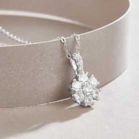 1Snowflake Dance - A Fashionable And Luxurious Diamond Jewelry Pendant Set With Moissanite S925 Sterling Silver And Platinum Plating Prohibit Tk (Option: Including chain)