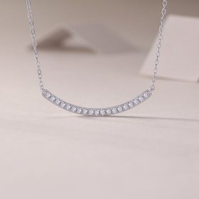 1Joy - A Fashionable And Luxurious Diamond Jewelry Pendant Set With Moissanite S925 Sterling Silver And Platinum Plating Prohibit Tk Sales (Option: Including chain)
