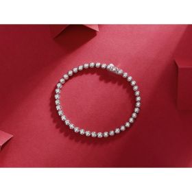 1Galaxy Dream Luxury Fashion Mosan Diamond S925 Silver Bracelet Prohibit Tk Sales (Option: Bracelet)