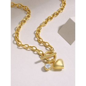 1Meteor Wish - A Fashionable And Trendy Necklace Pendant Diamond Jewelry Necklace Set With 1-carat Moissanite S925 Sterling Silver And Gold Plati (Option: 1carat)