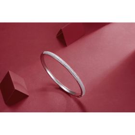 1Monologue Luxury Fashion Set Mosan Diamond S925 Silver Bracelet Prohibit Tk Sales (Option: Bracelet)