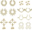 7 Pairs Fake Nipple Rings for Women Non Piercing Adjustable Nipple Clamps Cute Fake Nipplerings Faux Body Piercing
