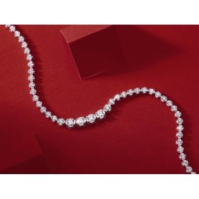 1In The Name Of Light Luxurious Fashion Diamond Pendant Necklace Set With Mosan Diamond Silver Ornaments Prohibit Tk Sales (Option: A necklace pendant)