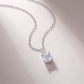 1Encounter - A Fashionable And Luxurious Diamond Jewelry Pendant Set With 1-carat Moissan Diamond S925 Sterling Silver Prohibit Tk Sales (Option: 1carat)