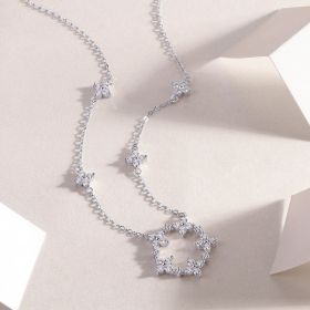 1Iris - A Fashionable And Luxurious Diamond Jewelry Pendant Set With Moissanite S925 Sterling Silver And Platinum Plating Prohibit Tk Sales (Option: Including chain)