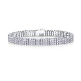 1Chain Guanghua Luxury Fashion Mosan Diamond S925 Silver Bracelet Comparable To Natural Diamonds Prohibit Tk Sales (Option: Bracelet)